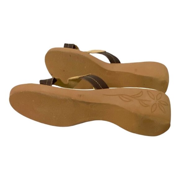 BCGGirls Leather Mule Wedges Slip On Sandals, Women's Size 7.5 - Picture 8 of 10
